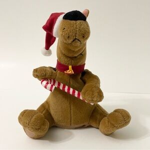 Gemmy Scooby Doo Christmas Dog Plush Singing Dancing Candy Cane Santa Hat
